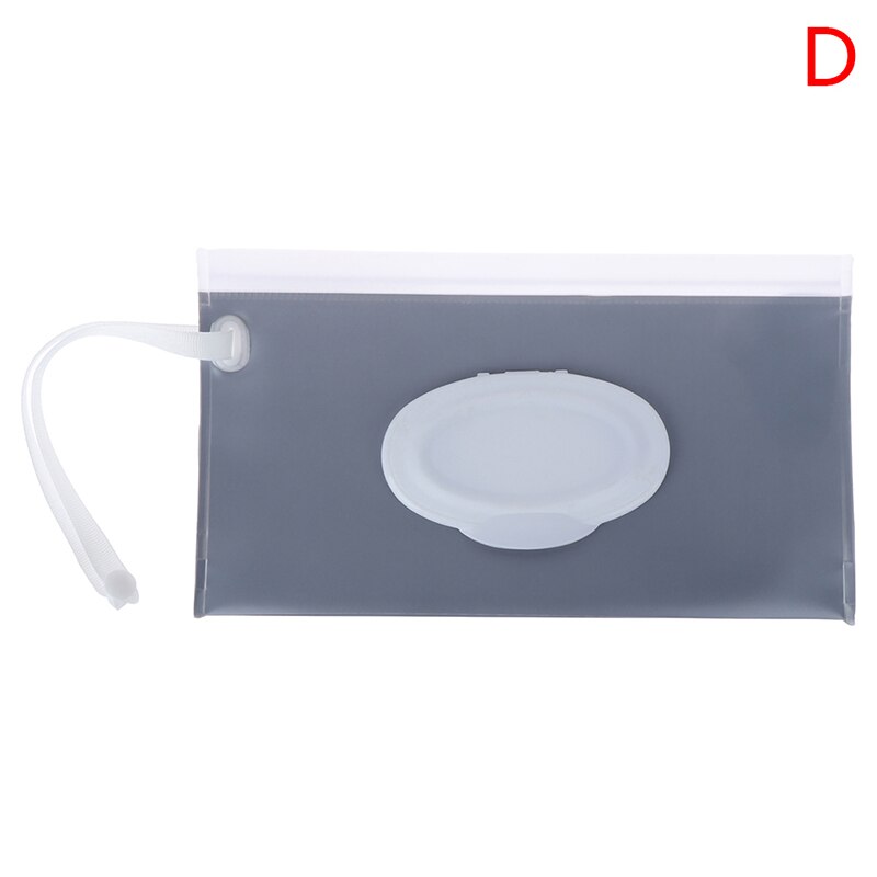 Eco-Friendly Baby Wipes Box Wet Wipe Box Cleaning Wipes Carrying Bag Clamshell Snap Strap Wipe Container Case: Default Title