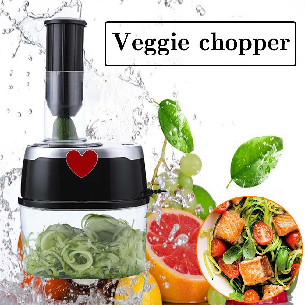 500W Multifunction Electric Sliced Grater Food Machine Spiral Funnel Potato Cucumber Shredder Vegetable Chopper Kitchen Gadgets