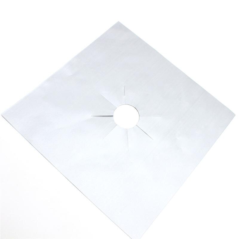 2PCS Kitchen Gas Hob Liners Gas Range Stove Top Burner Protector Microwave Cover 27 X 27cm Oven Liners Gas Hob Protector Sheets