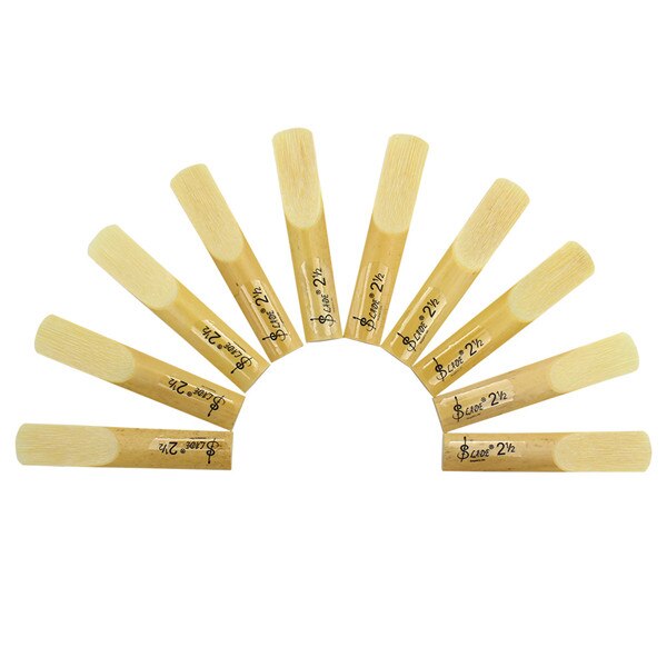 10 Pcs Eb Alto Saxophone Reeds 2.5 Premium Cane for Musical Instrument Accessories
