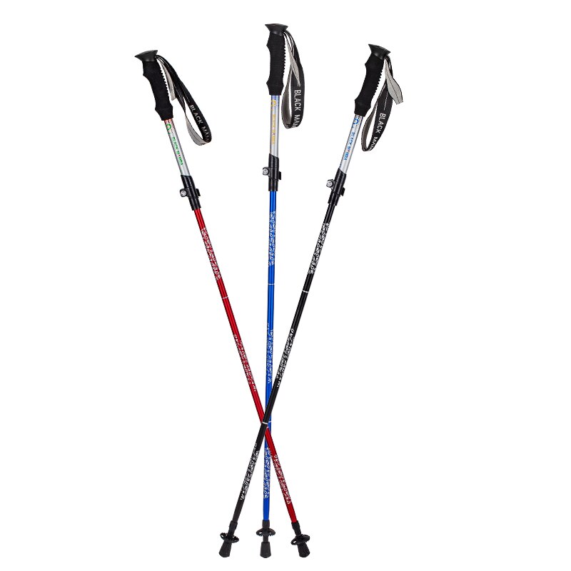 Ultralett rask trekking turstav sammenleggbar turstav løpestaver 7075 stang av aluminiumslegering