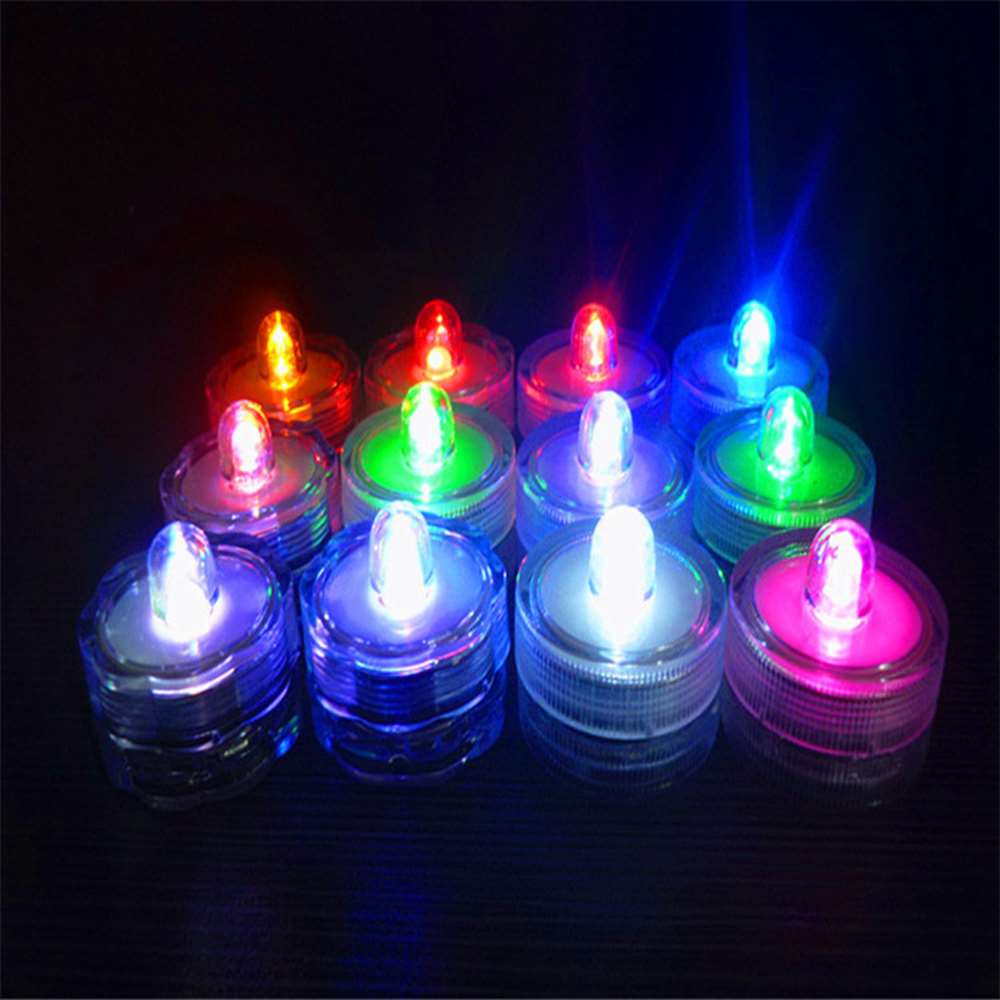 LED Tealight Lights Candles for Party Wedding Decorations LED Submersible Tea Light Candle Flameless Wedding Party Decoration