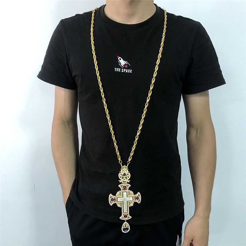 Orthodoxe Borstvinnen Katholieke Kruisbeeld Jezus Maagd Maria Cross Hanger Ketting Religieuze Badge Sieraden Pastor Gebed Items