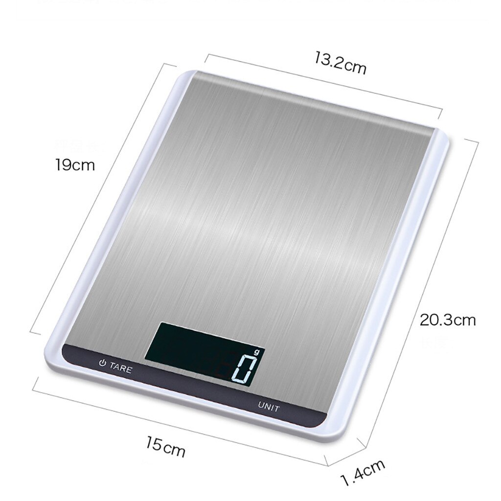 Kitchen Scale Electronic Food Weighing Scale Digital Measuring Gram Accurate 5KG 10KG/1g with LCD Display