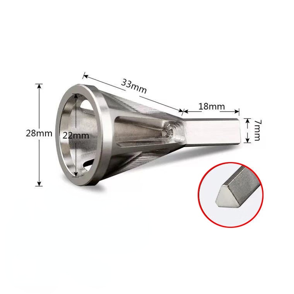 Drill Bits Deburring External Chamfer Tool Stainless Steel Remove Burr Tools for Metal Drilling Tool Hexagonal Triangular Shank