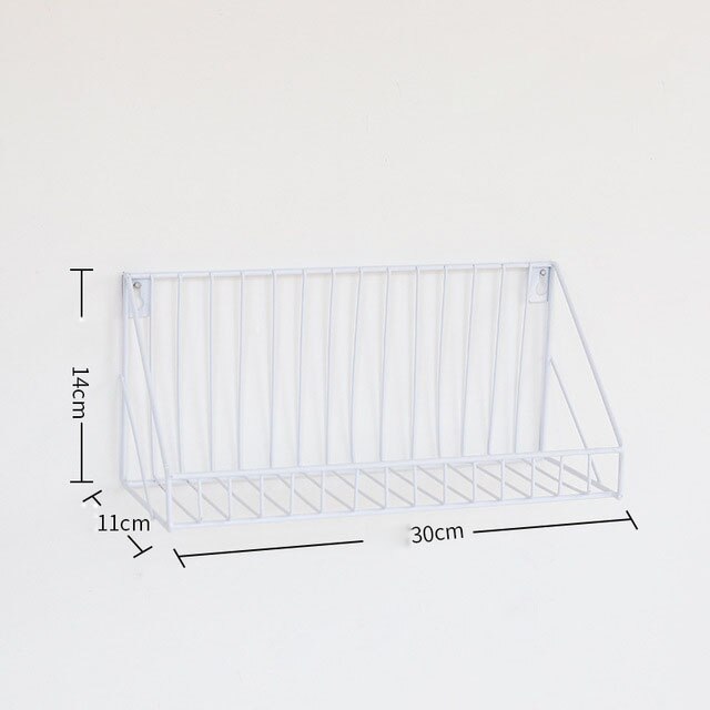 Iron wall shelves Decorative Storage Rack Room decorative shelves iron floating shelf nordic shelf child room wall shelf: small white