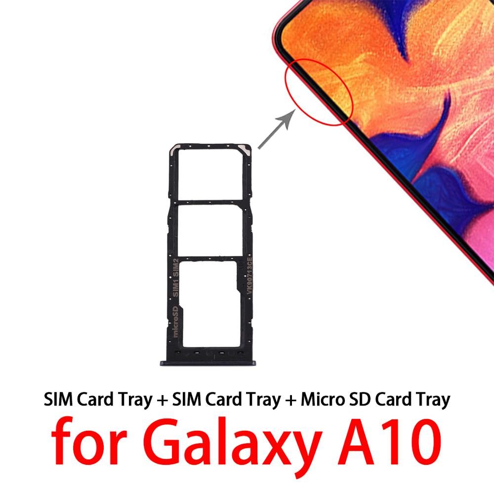 Vassoio di Carta di SIM + Micro SD Vassoio di Carta per Samsung Galaxy A20 A30 A50/A10 Telefono Originale Nano SIM micro SD Vassoio di Carta di Adattatore