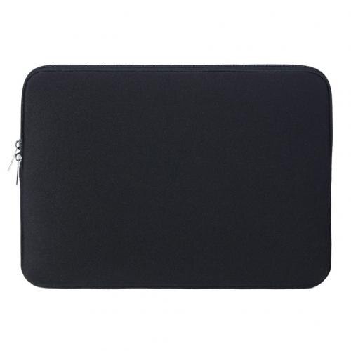 Waterdichte schokbestendige laptoptas met ritssluiting, beschermhoes voor macbook: Zwart / 13 inch