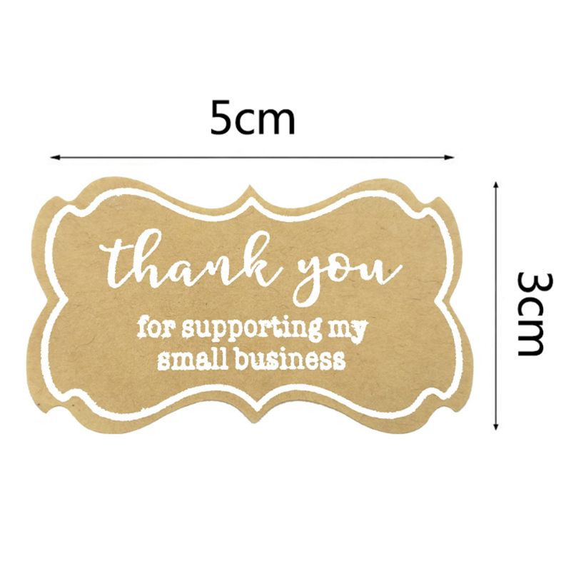 250pcs Thank You for Supporting My Small Business Stickers Handmade Baking Label