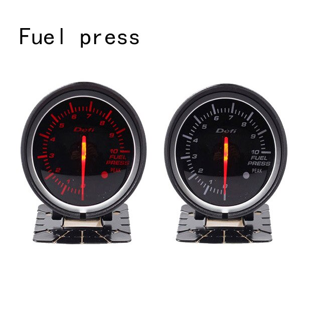 Universal df bf auto gauge varvräknare mätare med rött vitt ljus volt vatten temp oljepress vakuumförstärkning ext temp a/f ratio mätare: Bränslepress
