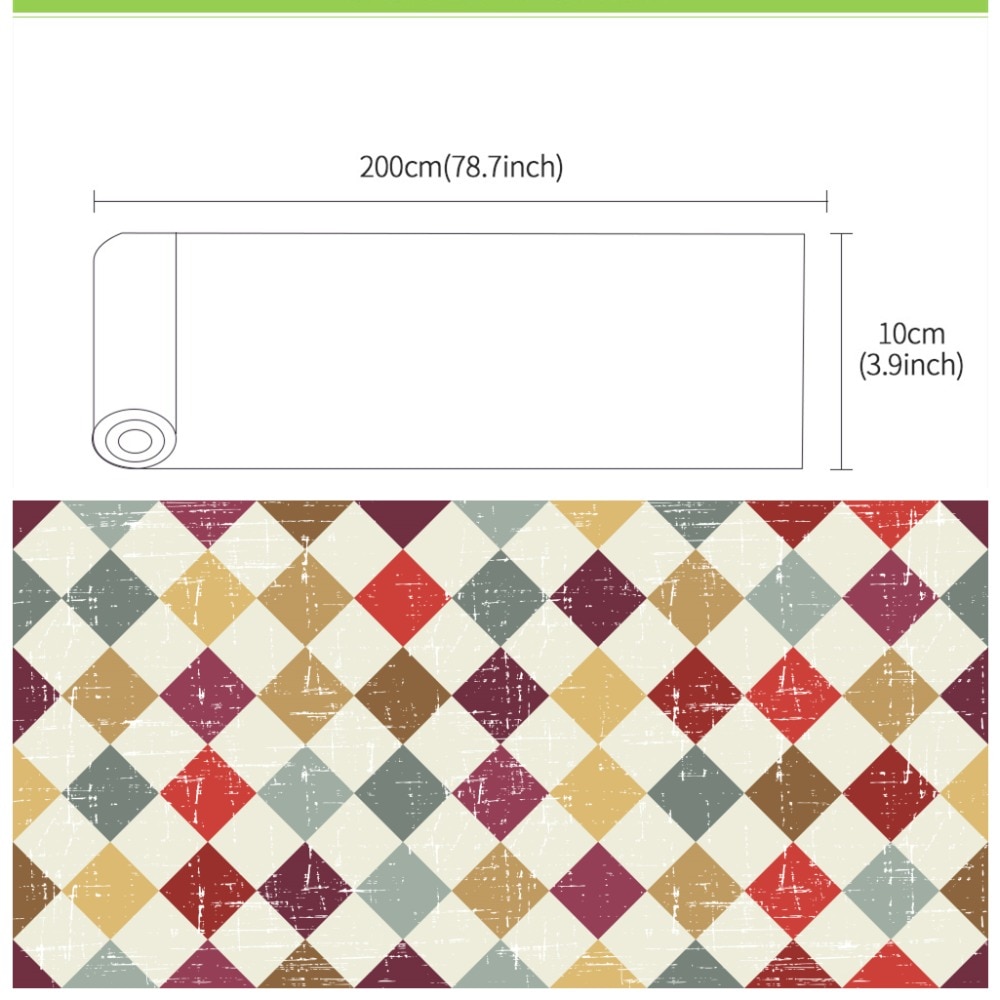 Funlife Self-adhesive Mosaic Wallpaper Borders,Decorative Wall Borders Waterproof For Bathroom Kitchen,Modern Home Wall Decal