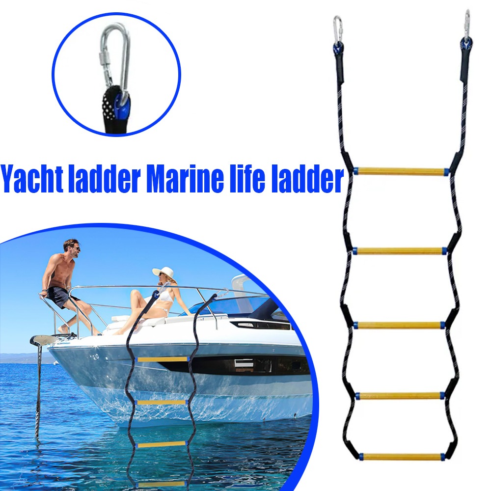 Escada de barco escada marinha escada telescópica adequada para barcos infláveis barcos de pesca caiaque jet ski canoa barco escada de embarque