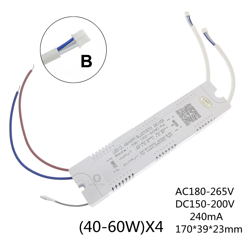 1 stücke AC220V 2,4G RF Fernbedienung Intelligente LED-treiber 12-40 W 36-50 W 40-60 W 50-72 W X2 X4 X6 X8 240mA Dimmen Fahrer