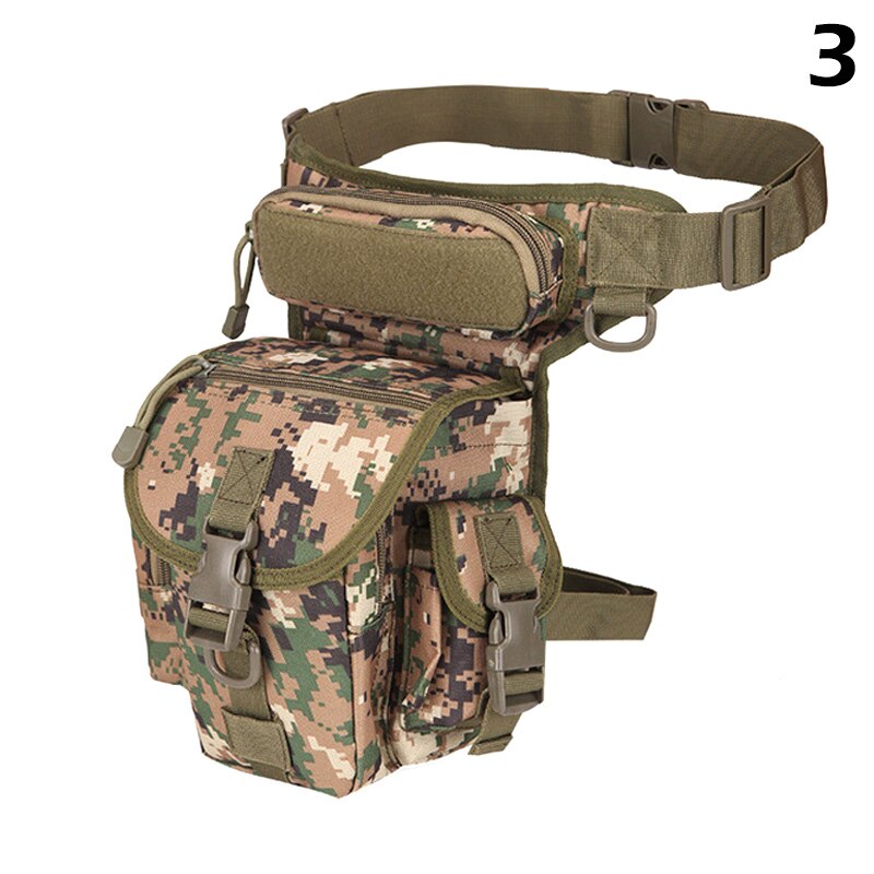 Ny talje taske drop ben værktøj lår pakke stor kapacitet vandtæt til camping vandreture: 3