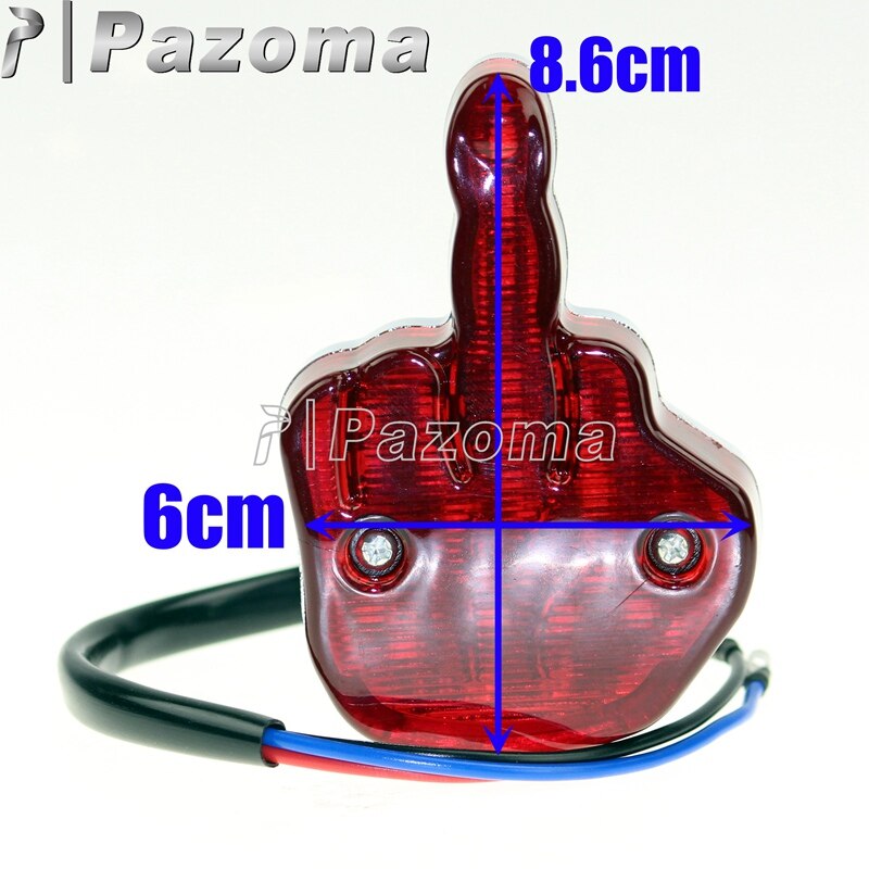 Vredesteken Overwinning Schaar Hand Led-achterlicht Custom Vintage Achterrem Kentekenverlichting Voor Harley Chopper Cafe Racer