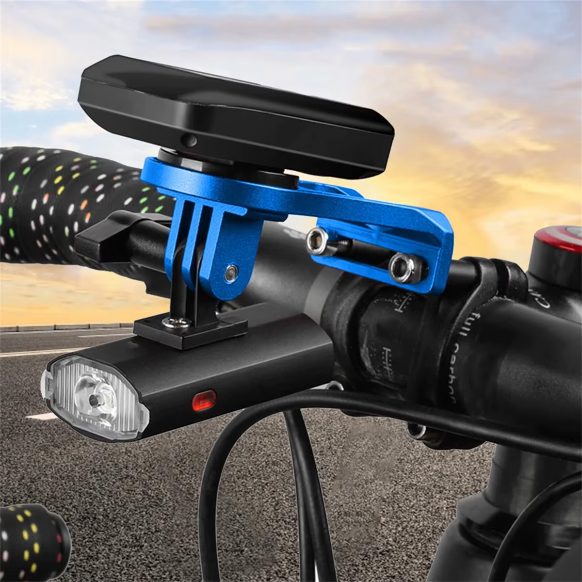 Fiets Stopwatch Houder Racefiets Computer Uitbreiding Beugel MTB Stuur Snelheidsmeter Stuurpen Mount Rack Voor Garmin Bryton Cateye