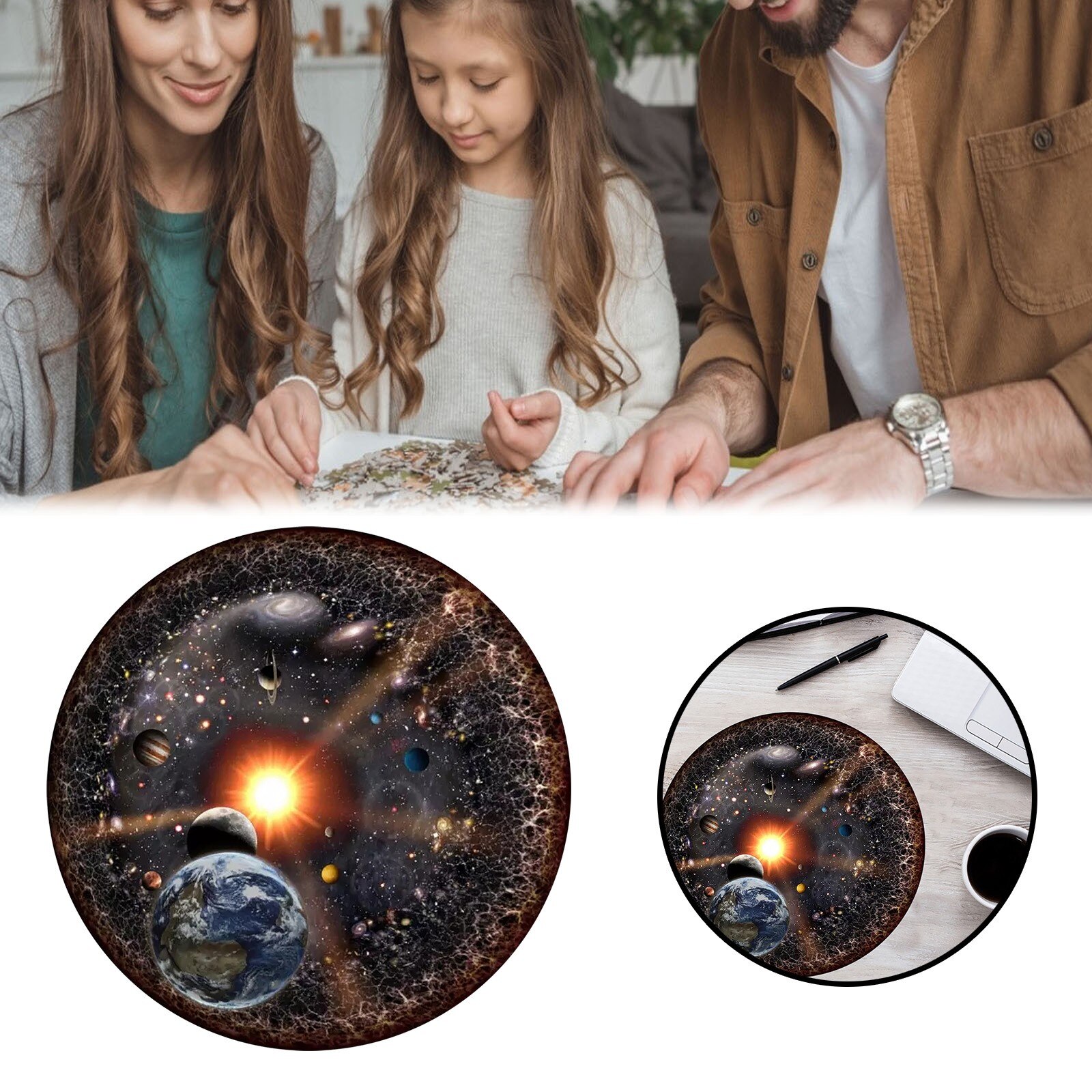 40 # Puzzels Volwassen Ruimte Puzzel Space Universe Puzzel Serie 1000 Stuks Ronde Kids Educatieve Puzzel Kinderen Speelgoed: A