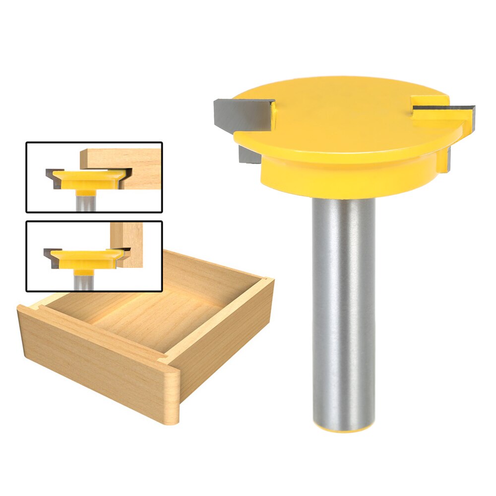 1/2" Shank Router Bit Drawer Front Joint Straight Rail & Stile Milling Cutter Chisel Cutter Woodworking milling engraving Tools