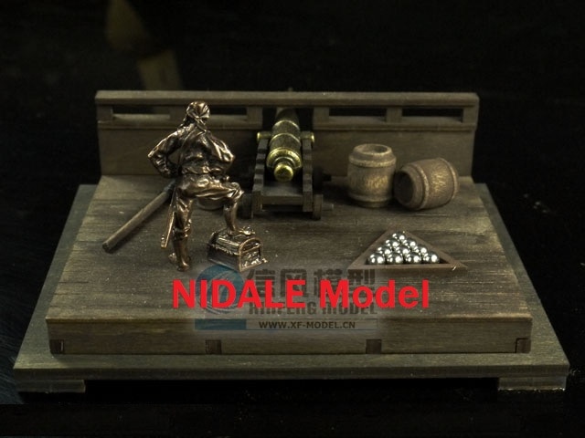 Scale 1/50 Boat model scene decoration model kits Bulwark Pirate Ship