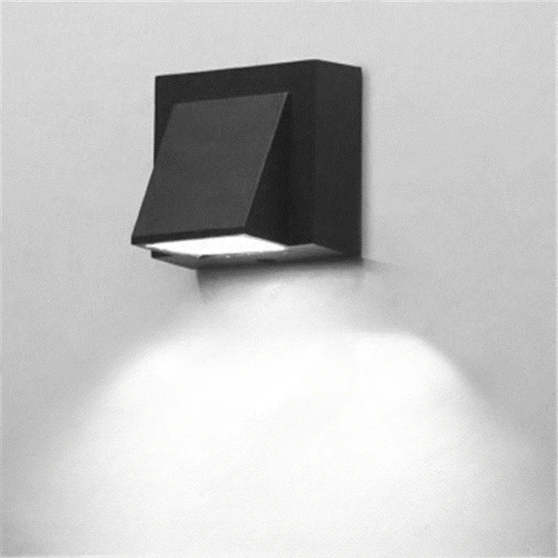 Prachtig LED-wandlamp Enkele kop 5W 10W COB Veranda Blaker Licht Binnen Buiten Landschap Verlichting AC110 220V