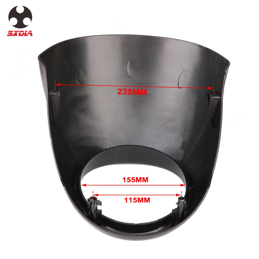 Motorfiets Glossy Zwart Plastic Hoofd light Koplamp Kuip Cover Masker Voor Harley Davidson Straat XG500 XG750