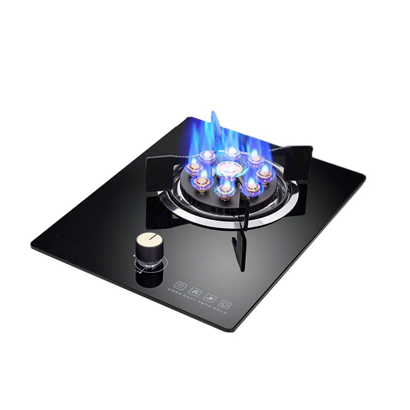 Gasherd Einzel Herde Haushalts Tisch eingebettet Dual Zweck 3800W Energie Natürliche Gas Gas Herde Gehärtetem Glas Tisch Herde CY