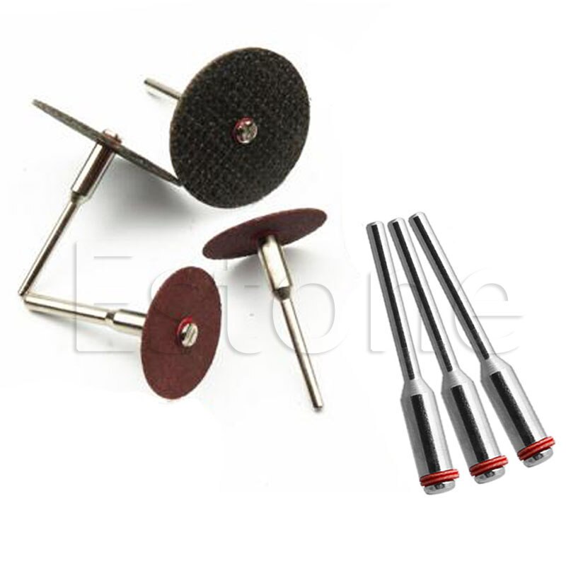 10 pièces/lot acier vis mandrin tige de coupe support de roue 2.35mm/3mm/3.17mm pour Dremel arbre outil de 2019New