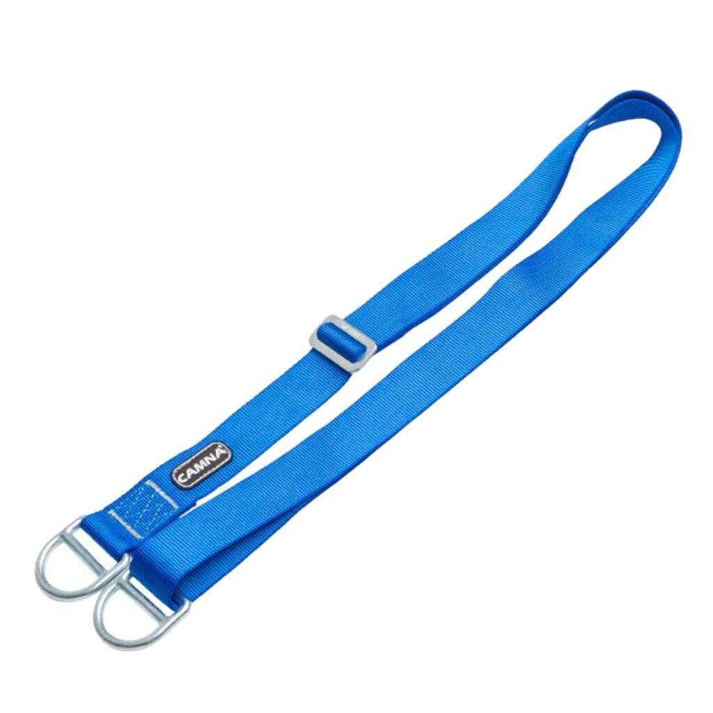 22KN High-strength Climbing Rope Loop Tree Surgery Protector Gear Equipment: Blue 1.5m