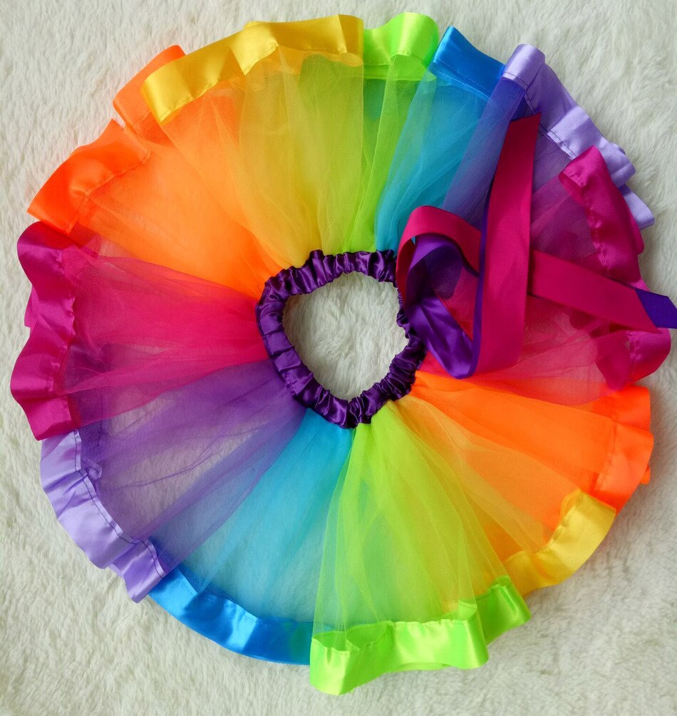RainbowTutu Pannello Esterno Delle Ragazze del Pannello Esterno di Ballo Del Bambino Vestiti Dei Bambini di Usura Little Girls vestito per 1 a 9 anni di età