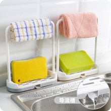 sink poetslappen aftappen rack Stand Keuken Handdoek schuursponsje spons Opslag Houders Organisatie Plank