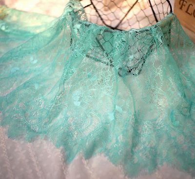 Breite 35CM länge 3 Meter exquisit wimpern spitze DIY kleidung zubehör hohl schleier hochzeit kleid stoff: Minze Grün