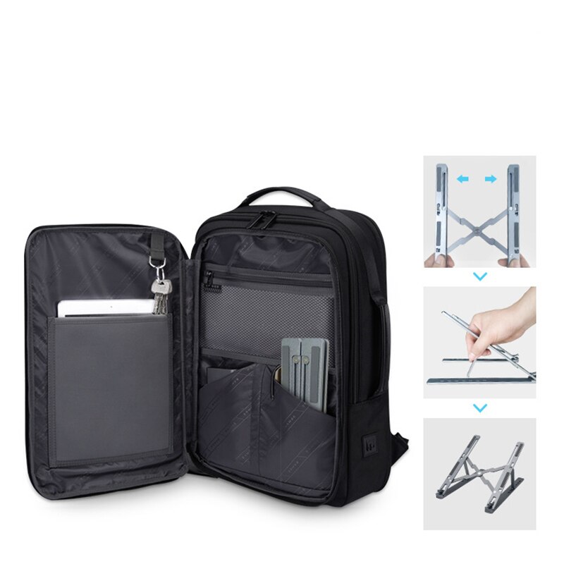 Portable Adjustable Laptop Holder Foldable Notebook Stand Holder Lifting Cooling Bracket Non-slip Pad for Laptop under