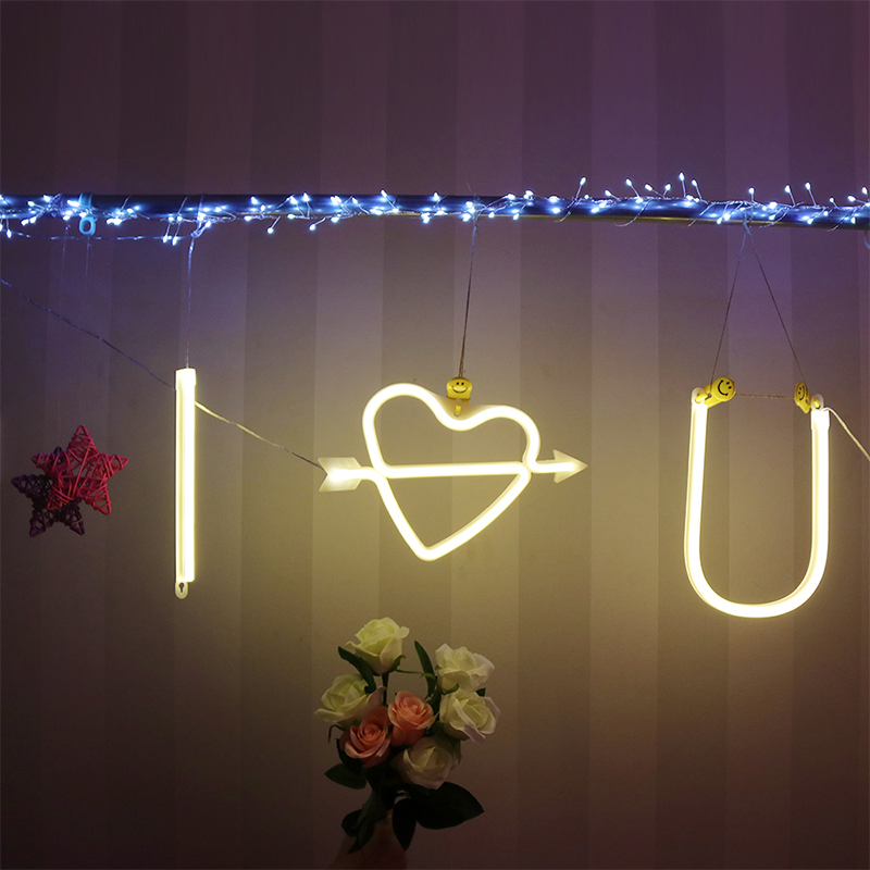 Nachtlampje Neon Alfabet Lamp 26 Letters Led Voor Verjaardag Wedding Party Slaapkamer Muur Opknoping Decor Light Night