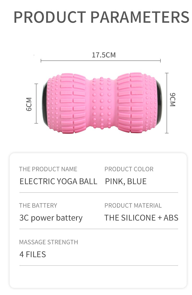 Elektrischer faszienball, beinmuskelentspannung, schulter-vibrationsmassageball, nacken- und taillenmuskelmassageball, yogaball, sport-körpermassageball