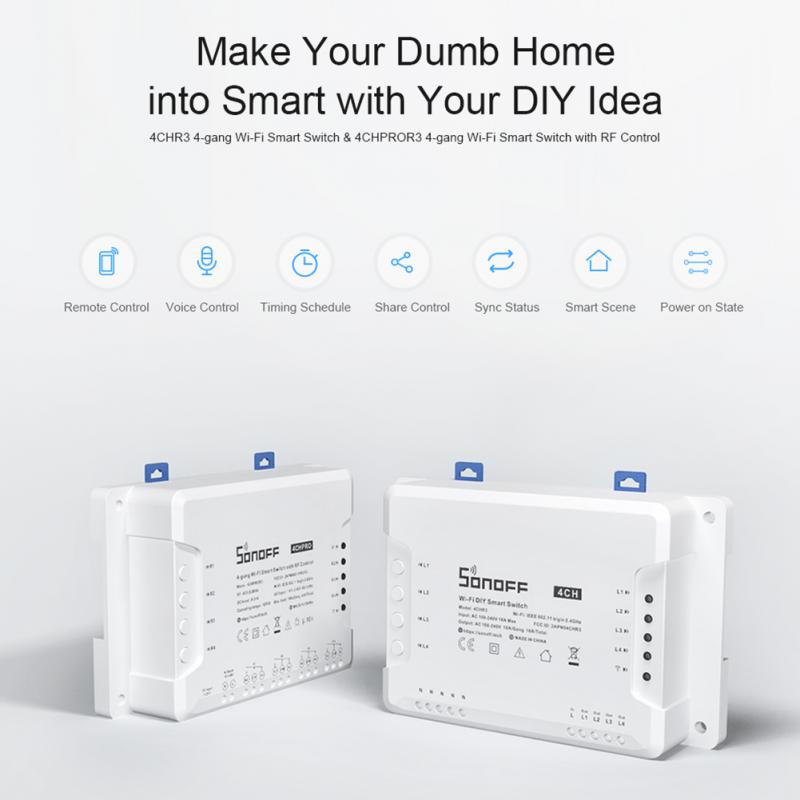 SONOFF POW R3 25A Power Metering WiFi Smart Switch Overload Protection Energy Saving Track on eWeLink Support Alexa Google Home