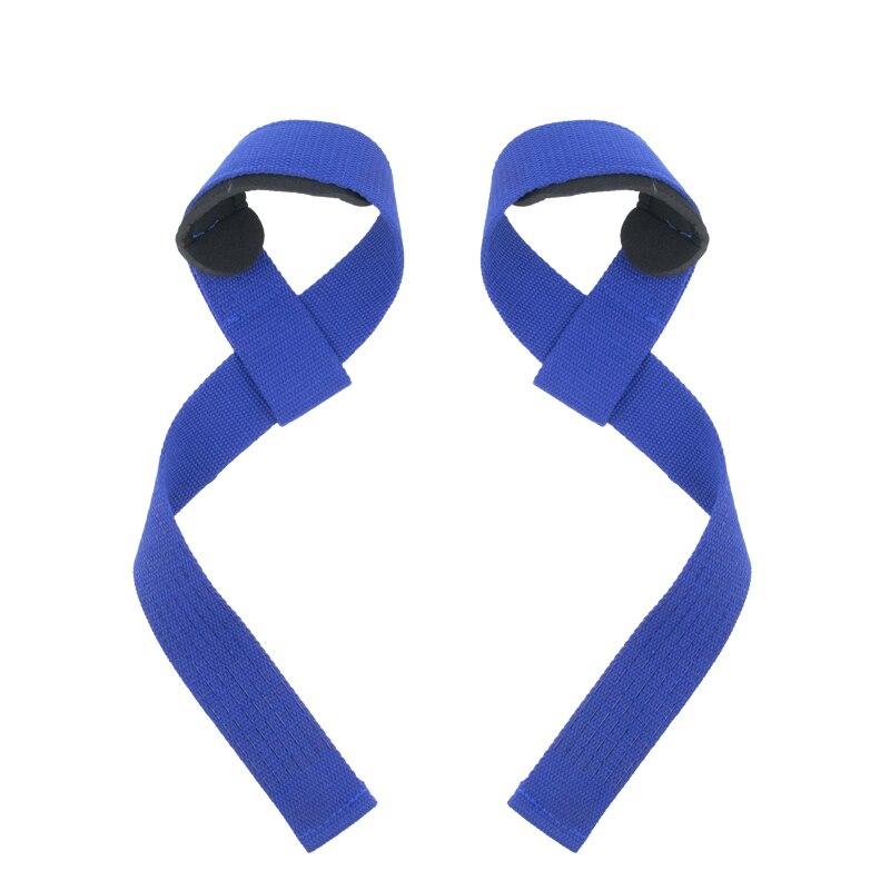 Weight Lifting Hand Wrist Belt Gym Lifting Straps Fitness Wrist Wrap Bodybuilding Dumbbell Barbell Exercise Training Power: blue Straps