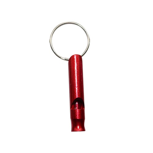 7 Pcs Aluminium Duif Training Fluitje Fluit Draagbare Sleutelhanger Verstelbare Fluitje Alarm Kat Hond Training Fluitje: Rood