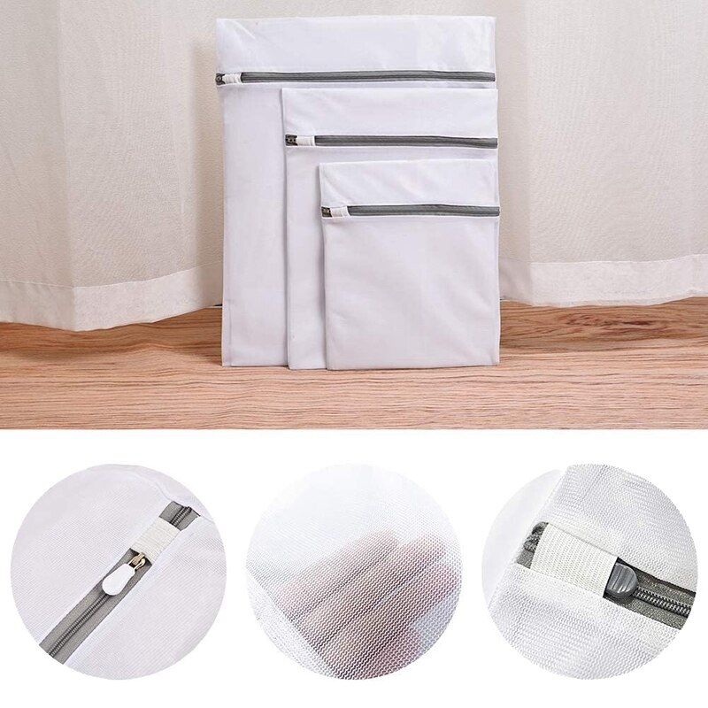 7 Pcs Mesh Waszakken, Reizen Kleding Organizer Tassen, Kledingstuk Wassen Zakken, voor Shirts Broek Sokken Ondergoed Handschoenen Etc.