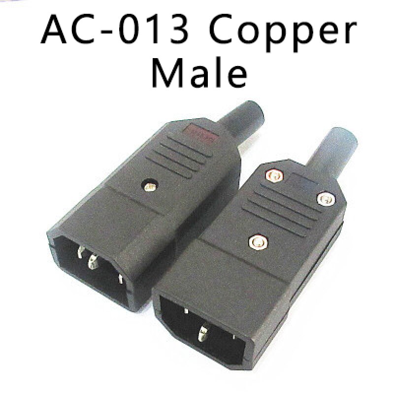 AC-01 IEC320 C14 C13 Fuse switch three-hole power cord charging plug male and female socket AC Power Panel Socket: size 18