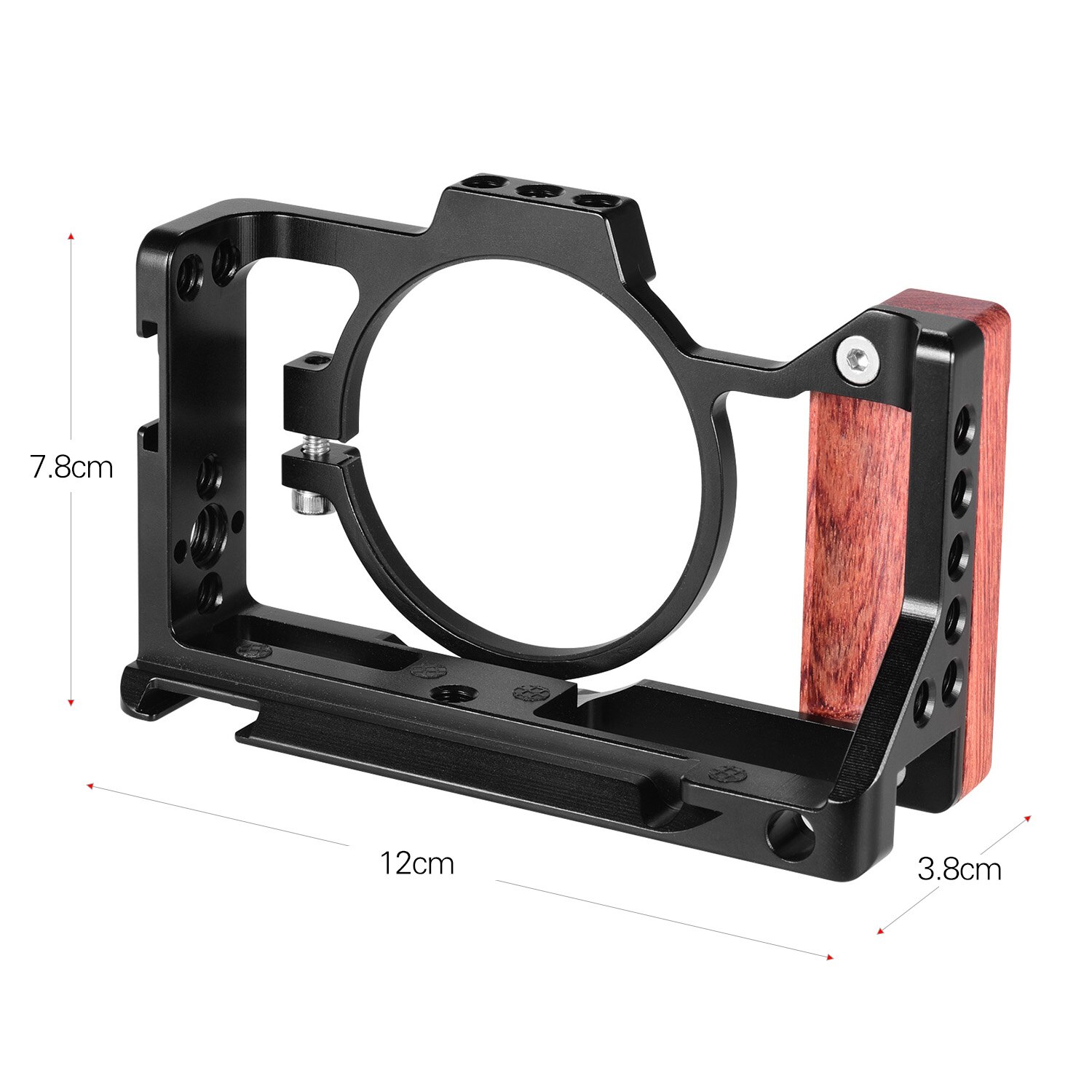 MegaGear MG1952 ooit klaar lederen camera geval compatibel met Sony Alpha 7C - zwart