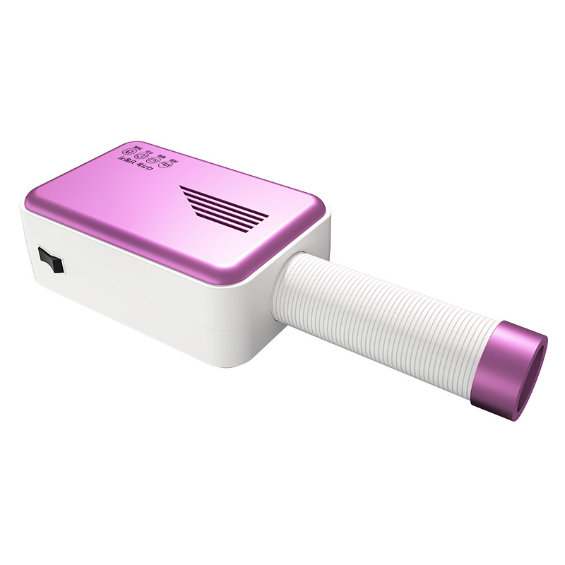 Negative ion Electric Clothes Dryer Portable Quickly Drying Clothes Shoes Electric Heater Dryer Machine Warm Air Remote Control: 800W purple