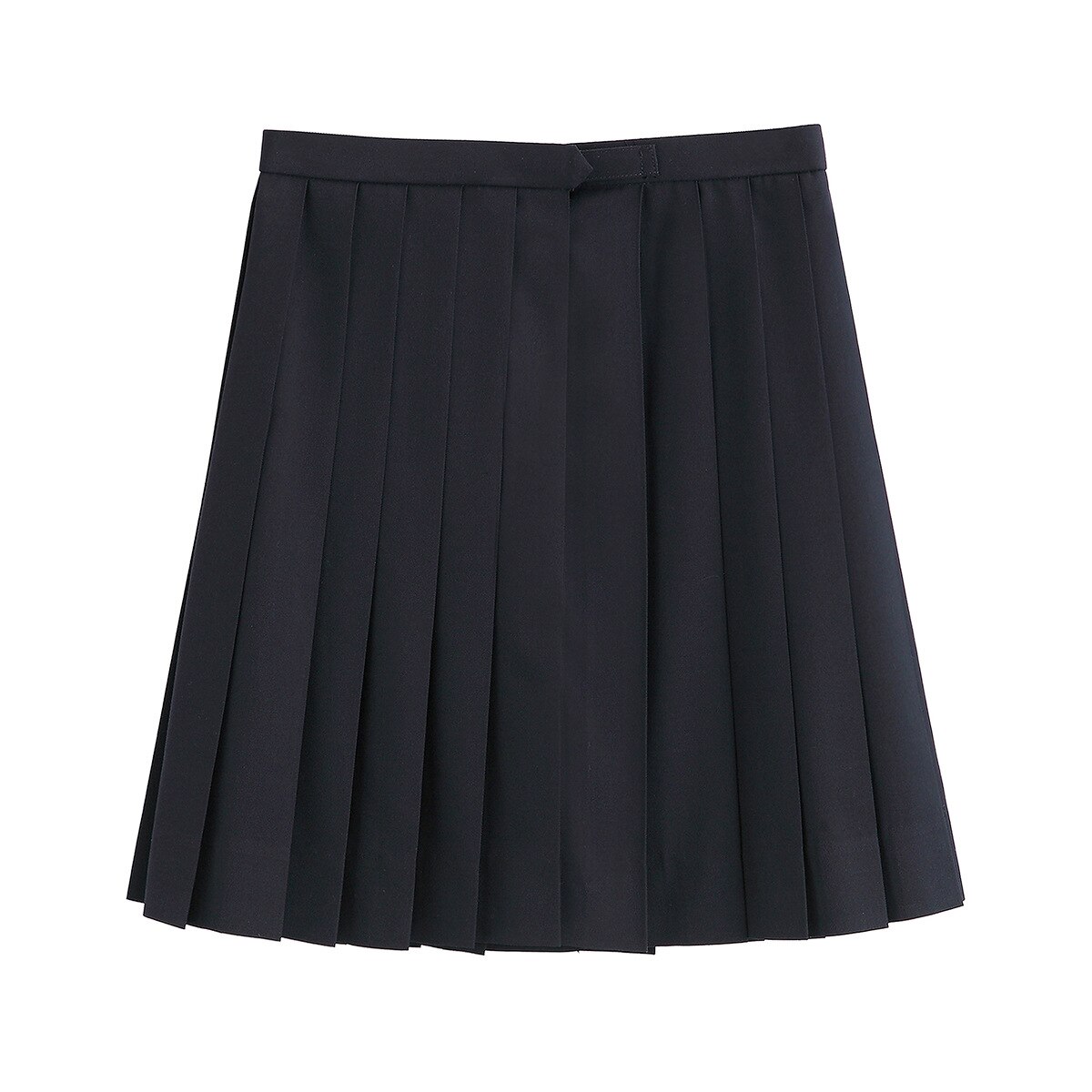 Uniforme japonés JK de estilo escolar, Falda plisada de otoño, azul marino, línea de posicionamiento