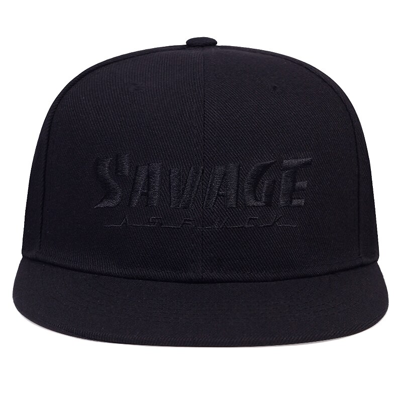 SAVAGE hip-hop degli uomini berretto da baseball cappello selvaggio sport all'aria aperta Street dance Cappellini regolabile cappelli di snapback del mens del cotone selvaggio cappelli gorras: black black