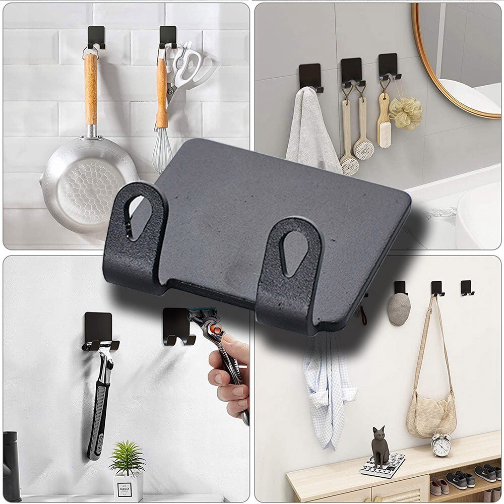 Porte-rasoir mural, crochet de rangement de douche, porte-rasoir de salle de bain, étagère de produits, étagères de rangement de cuisine