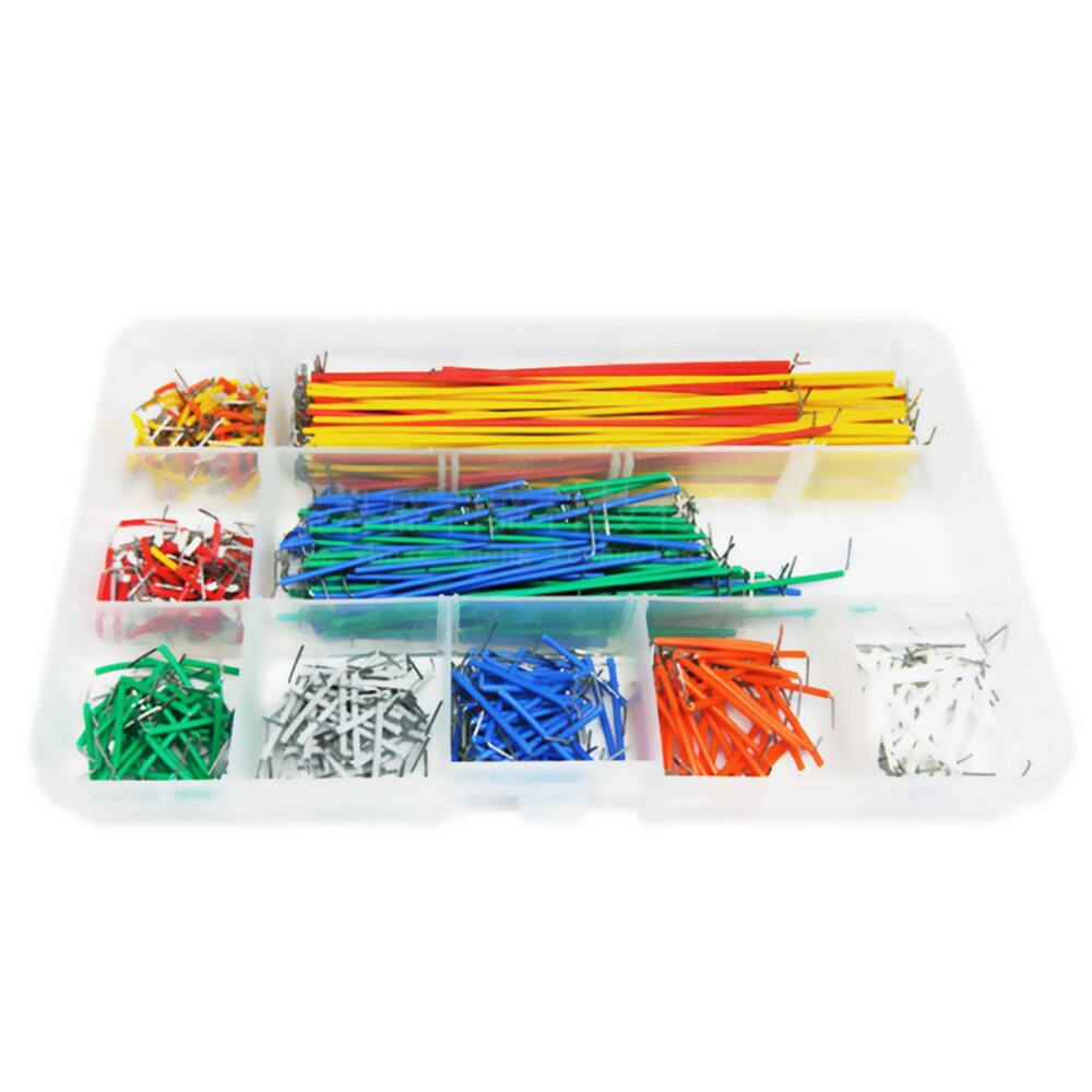 560 pièces Kits de cavalier 14 longueurs platine de prototypage lignes circuits imprimés cavaliers U forme câble fil Kit pour PCB pain Board Arduino populaire