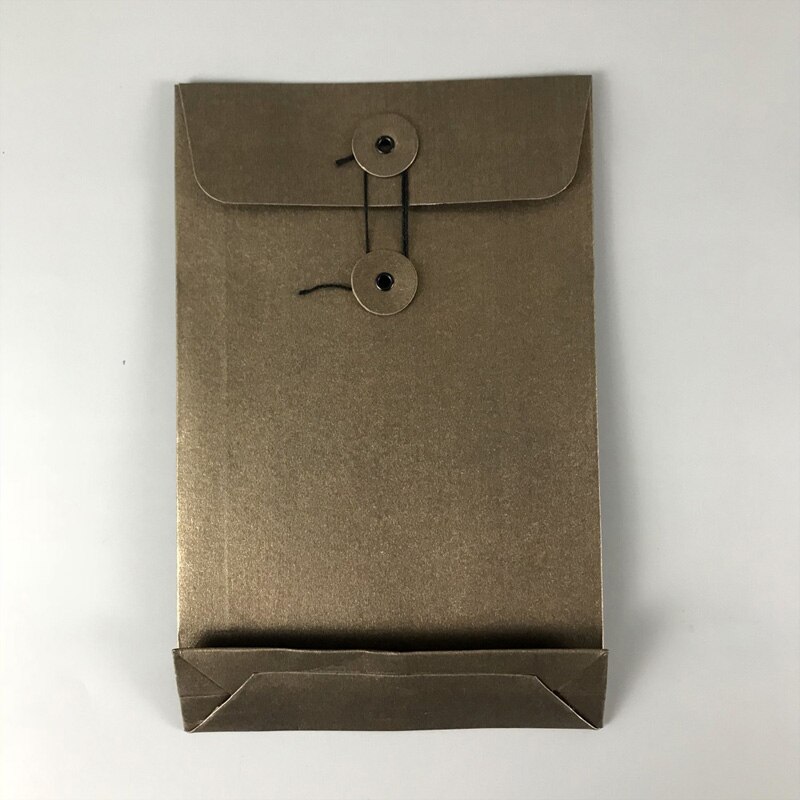 10pcs A5 Blank File Folder/Pocket Paper Document Bag - Multi colors available: Brown