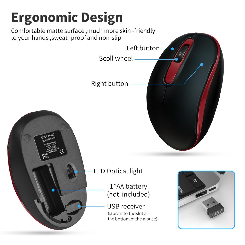 Bts 2.4G usb receiver wireless mouse Optical silence home-working mouse Ergonomic gaming mouse samll protable for PC mouse gamer