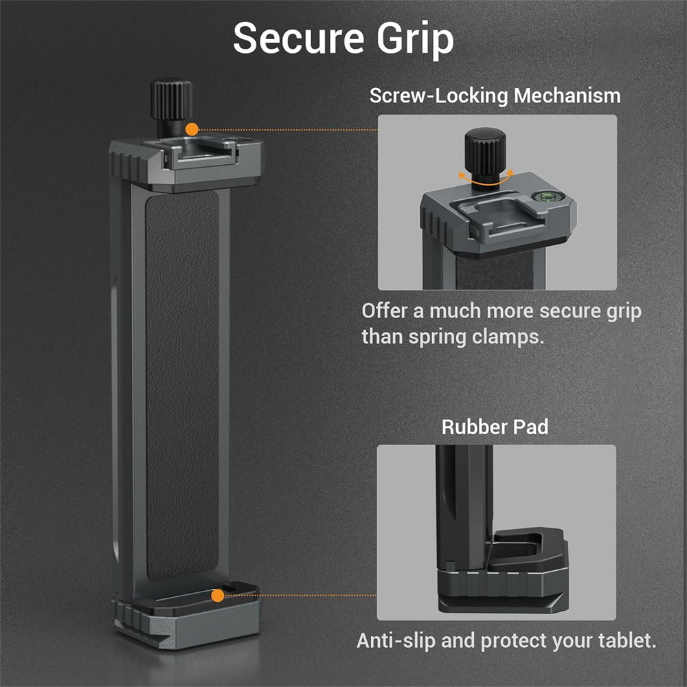 2025 Aktualisierung Tablette-Halfter Klemmclip für iPad Profi Luft Mini 2 3 4 Universal--Clip-Stativhalterung für iPhone 4,7"-12,9" sterben meisten Tablets