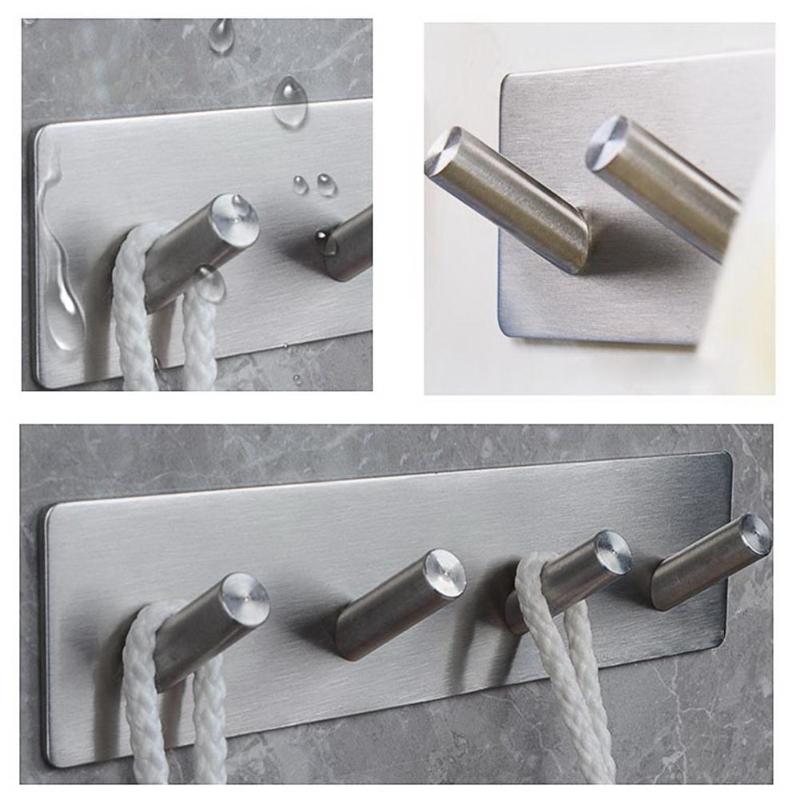 Badkamer Kapstok Rvs Handdoek Haak Muur Mount Deur Decoratieve Kleding Haak Hangers Wall Mounted Bad Accessoires