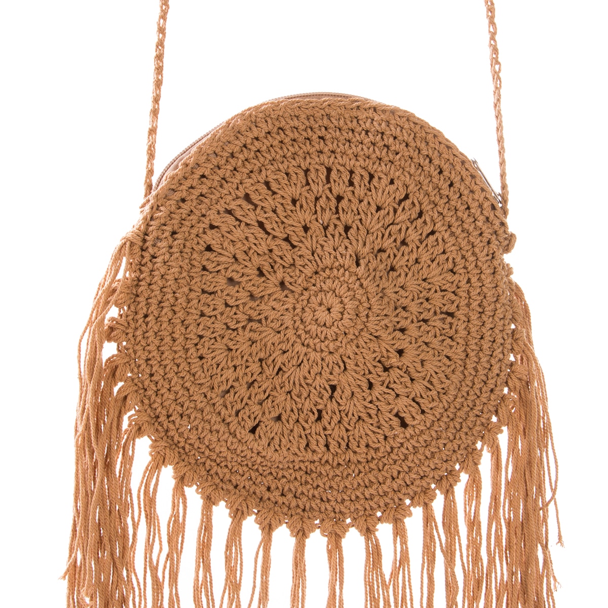 Zomer bohemien stro tas dames handtas kwastje handgeweven rotan tas strandtas